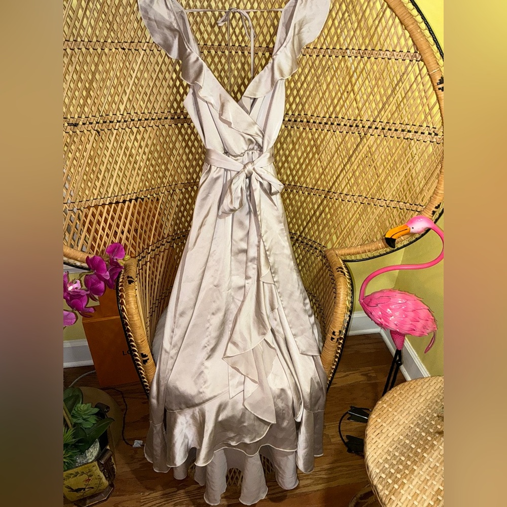 Show Me Your Mumu Samantha Ruffle Wrap Dress Size XS - Picture 2 of 16